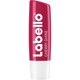 LABELLO Bálsamo labial con color Cereza 4.8g, protector labial con Vitamina E libre de aceites minerales 24 horas de humectación