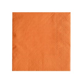 Jollity & Co Shade Large Napkins - Party Napkins in Apricot Orange - Pack of 16 Dinner Napkins - Easy to Mix and Match - Paper Napkins to Suit All Occasions and Birthday Decorations