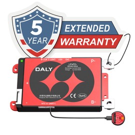 DALY BMS 24V 8S 100A LiFePO4 - Smart Bluetooth Battery Protection Board for 24 Volt Lithium Battery Pack for Mobility Scooters Electric Wheelchairs