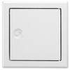 Upmann Steel Galvanised Inspection Door Softline White with Square Lock,