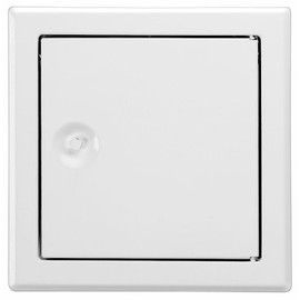 Upmann Steel Galvanised Inspection Door Softline White with Square Lock, 20522