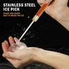 2 Pack Stainless Steel Ice Pick, 8-inch Pick Tool for