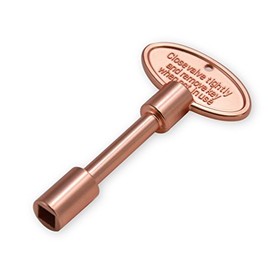 Skyflame Universal Gas Valve Key Fits 1/4" and 5/16" Gas Valve Stems, for Fire Pit and Fireplace, Antique Copper - 3 Inches