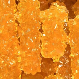 Yellow Rock Sugar Natural Amber Rock Candy Strings for Tea, Pho & Cooking,Multi-Crystal Cane Sugar Cubes, 300g/10.6oz