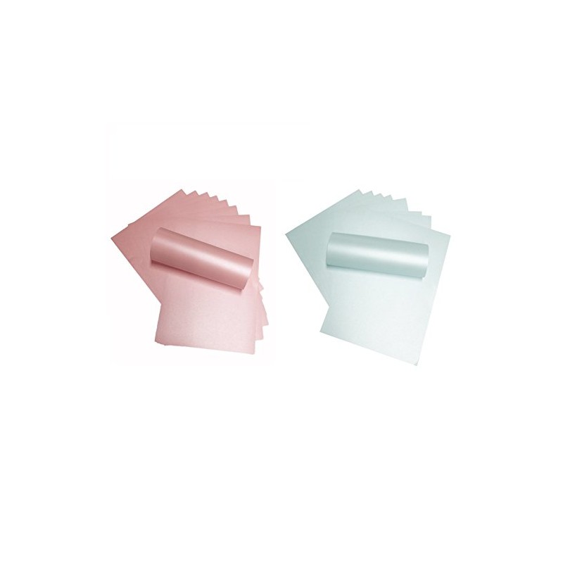 Syntego 20 Sheets A4 Pearlescent Shimmer Paper Double Sided 120gsm