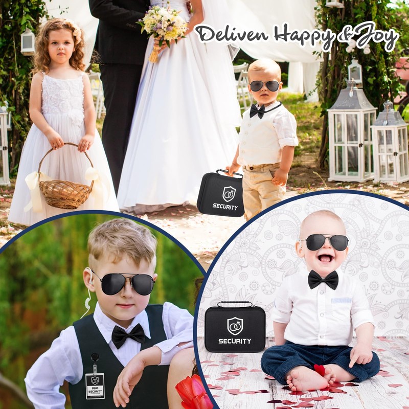 Mepase 14 Pcs Ring Wedding Security Set Include Ring Bearer