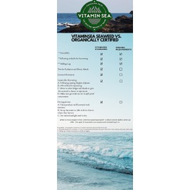 VITAMINSEA Dulse Seaweed | Vegan Certified Wild Atlantic Seaweed | Perfect for Snacking, Seasoning, Soups & Salads | Rich in Protein, Iodine, Iron, Vitamins A, C, D, E & More | Whole Leaf (8 OZ)