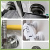 cuttable Wall Split Flange, Split ABS Lightweight Escutcheon Cover Plate,Chrome,for