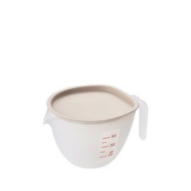 Akebono Sangyo Deep Bowl with Lid, Mini Gray, 13.5 fl oz (400 ml), Made in Japan