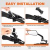 Addmotor Bike Mirrors, 1 Pair Bicycle Mirror Handlebar Mount, 360°