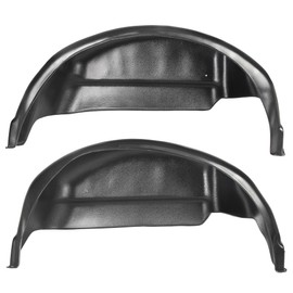 Kojem Rear Wheel Well Guards Liners Compatible with 2015-2020 Ford F-150 F150 (Not Fit Raptor) Inner Fender Mud Flaps Cover Black ABS 2Pcs