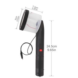 Mocoli Mini Static Grass Flocking, Four Colors Mini Applicator for Flocking Machine, ABS Applicator with Anti-Slip Handle for DIY Scenic Modelling Sand Table Modelling Craft Tool