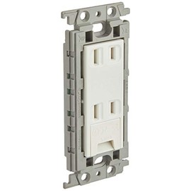 Panasonic WTF15324WK Embedded Earth Terminal Double Outlet with Insulated Frame, White