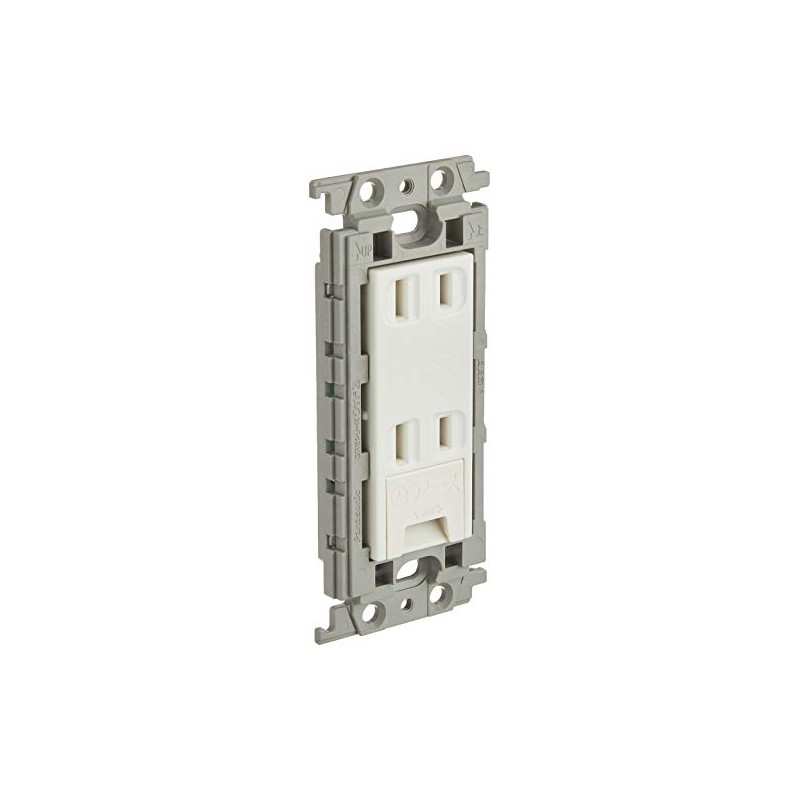 Panasonic WTF15324WK Embedded Earth Terminal Double Outlet with Insulated Frame,