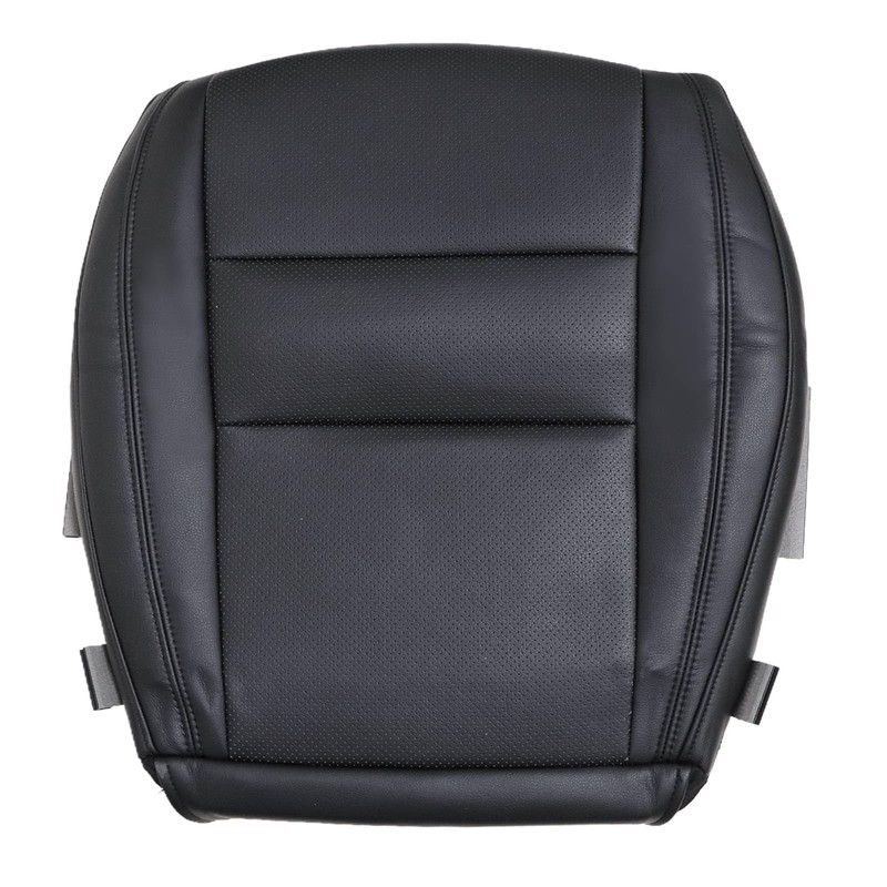Priprilod Leather Driver Side Bottom Replacement Seat Cover Black Compatible
