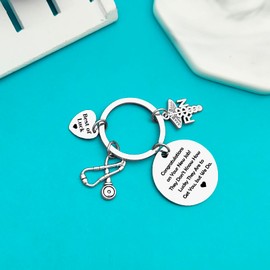 Xiahuyu Registered Nurse Gifts RN Nurse Keychain Nurse Leaving Gifts for Coworker RN Nurse Farewell Gift Going Away Gift Goodbye Good Luck New Job Gift for Nurse Coworker
