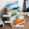 Marbrasse Desk Organiser with 3 Drawers,Large Capacity Pencil Holder for