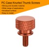 sourcing map 12pcs M4x8mm Knurled Thumb Screw Computer Case Threaded