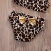 Toddler Infant Baby Girl Swimsuit Leopard Ruffle Swimwear Bikini Tankini