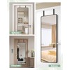 OXDFK 4 PCS Over The Door Mirror Hanger, Adjustable Door