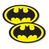 Signs247 2x SUPERHERO STICKERS LOGO (80mm Wide) Comic Superhero Book