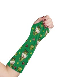 Luarisgur St Patricks Day Arm Cast Cover Elastic Arm Cast Protector Gomes Stars Decorative Cast Cover Reusable Arm Cast Protector Size S Scratcher Protector Sleeves for Arm Women