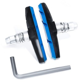 SUCFORTS Bicycle Brake Shoes, V-Type Brake Pads, All-Weather V-Brakes, Noise Reducing, Durable, For Mountain Bike Road Bikes, 2.8 inches (70 mm), Left & Right Design, Hex Wrench Included, Set of 2