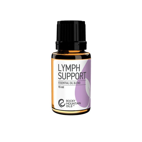 Rocky Mountain Oils Lymph Support Essential Oil Blend with 100% Pure and Natural Essential Oils - Lymphatic Oil, Massage Oil for Massage Therapy - 15ml