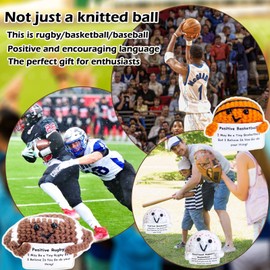 YUXIYAN Gifts for Baseball Lovers,Crochet Baseball Birthday Graduation for Women Men Friends Teen Son Daughter Teammate Baseball Players,Emotional Support Positive Crochet