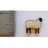 White Sheep with Black Face Lapel Hat Pin Farm 4-H