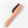 minkissy Wooden Handle Beard Brush Portable Beard Grooming Brush for