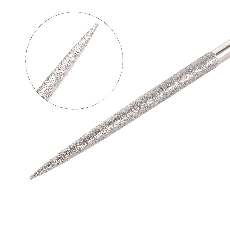 Sourcingmap 5mm x 180mm Round Diamond Needle File 150 Grit