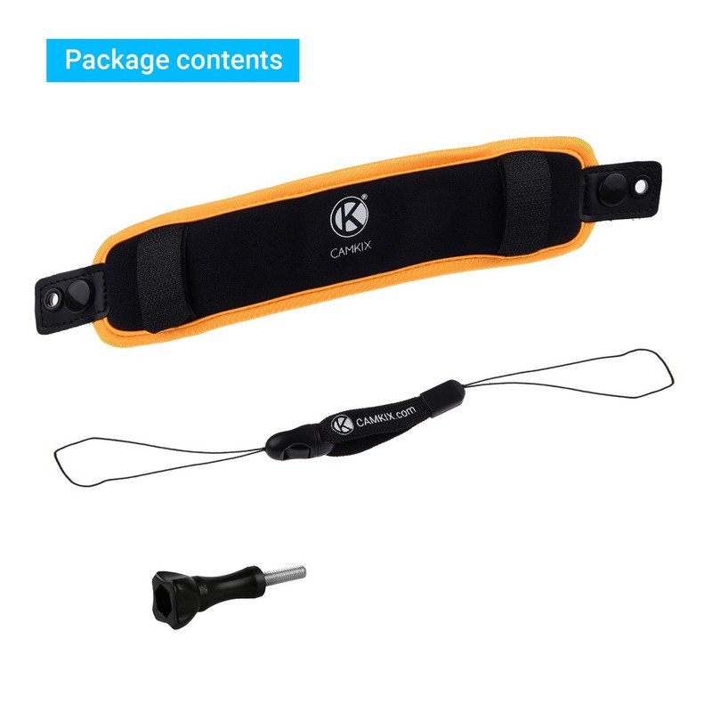 CAMKIX 2in1 Floating Wrist Strap & Headstrap Floater compatible with