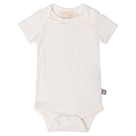KYTE BABY Short Sleeve Unisex Baby Bodysuits, Rayon Made From Bamboo Material (3-6 Months, Cloud)