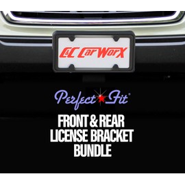 C&C Car Worx CT-21-FP-C Front+Rear License Plate Frame Bracket Mounts Compatible with All Models of 2021, 2022, 2023 Subaru Crosstrek Including Crosstrek Hybrid Model at a Special Bundled Discount