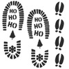 Christmas Santa Footprint, 3 Pieces Santa Claus Footprints Stencil, Reusable