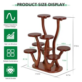 Jotboom Small Plant Stand for Window Sill,9 Tier Tabletop Succulent Plant Stand Windowsill Plant Shelf Indoor,Multi-Layers Succulent Plant Display Rack for Home Office Balcony