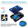 Miuzei Raspberry Pi 4 Case With Fan Cooling , 4