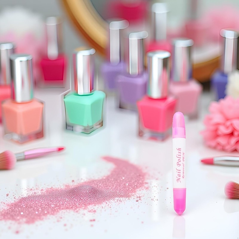 Nail Polish Corrector Pen, Removable Head Manicure Tool for Home