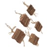 5pcs Parrot Cardboard Chew Toy Funny Natural Bite Resistance Bird