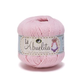 Omega - Hilaza Abuelita 100% algodón Bolsa con 5 bolitas de 50 gramos (Rosa)