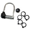 TRIXES 5 Letter Combination Padlock Black for Suitcases, Make-Up Pull