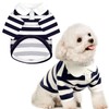 BAEJMJK Cute Dog Shirt Boy Girl Dog Clothes Striped Collared