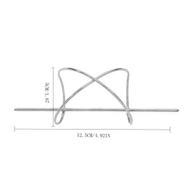 Prosy Vintage Irregularly Curved Metal Hair Clips for Bun Non Slip Hair Accessories Daily Party Gift for Women and Girls (Silver)