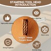 Leather Craft Stamping Tool，Stamps Stamping Carving Punches Tools with 304