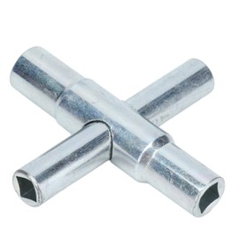 4 Way Sillcock Key, Cross Key Sillcock Key 4in 1 Water Faucet Tap Cross Key Tool Manual Bathroom Wrench Tool