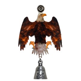 Kustom Cycle Parts Universal Realistic Eagle Bell Hanger With Gun Metal Bell- Bolt and Ring Included. Fits all Harley Davidson Motorcycles & More! Proudly MADE IN THE USA!