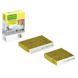 Original MANN-FILTER Interior Filter FP 21 000-2 – FreciousPlus biofunctional pollen filter (set of 2) – For passenger cars