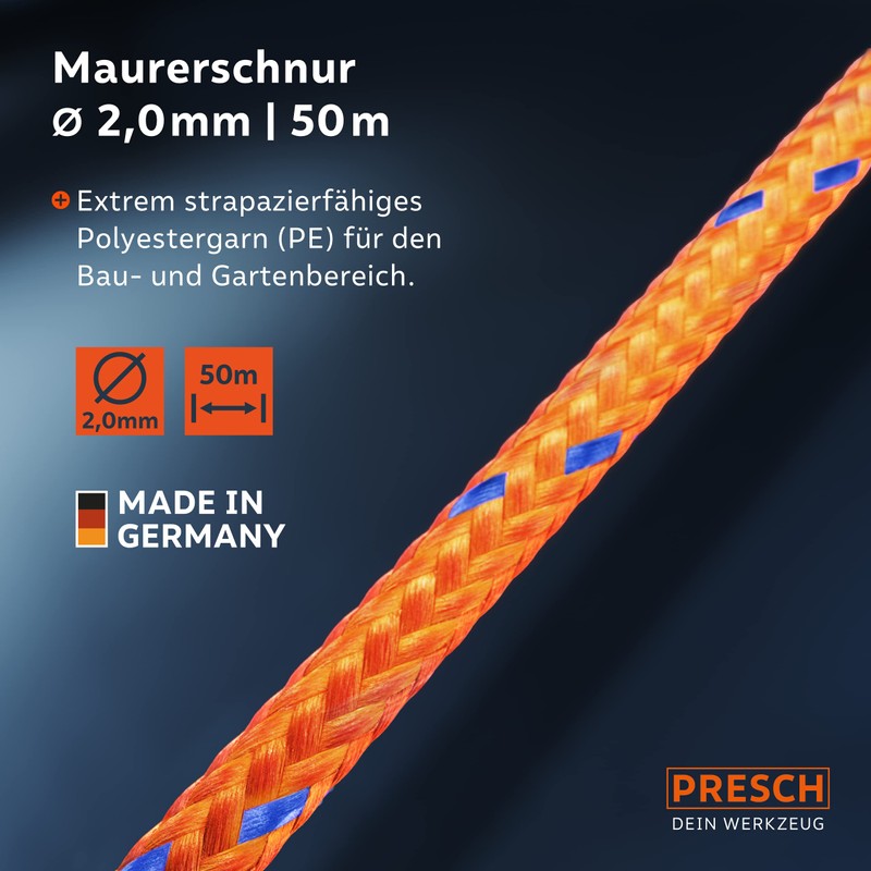 Presch Mason's Line 50 m | Diameter 2.0 mm |