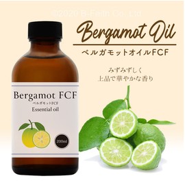 Natural 100% Bergamot FCF Puten-Free Essential Oil 6.8 fl oz (200 ml) (Flokmalin Free) Aroma Oil